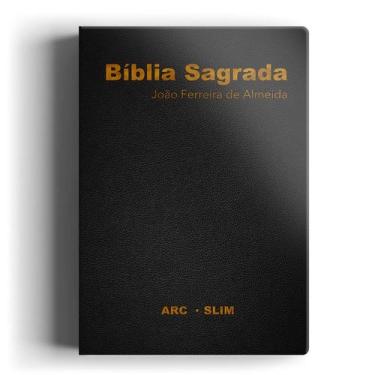Imagem de Livro - Bíblia ARC slim luxo preta