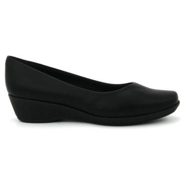 Imagem de Sapato Piccadilly Anabela Casual Conforto 143133 Feminino, 38, Preto, 