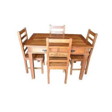 Imagem de Jogo De Mesa Renata Em Madeira De Demolição - Cód 1083 - Barrocarte