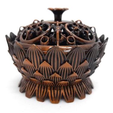 Imagem de Turíbulo Sacro Defumador Divino De Mesa Metal Pequeno 8cm - Flash