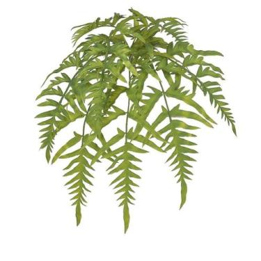 Imagem de SAMAMBAIA PENDURAR C/PRINT PLASTICO X8 FOLHAS VERDE 46cm - Flor Arte