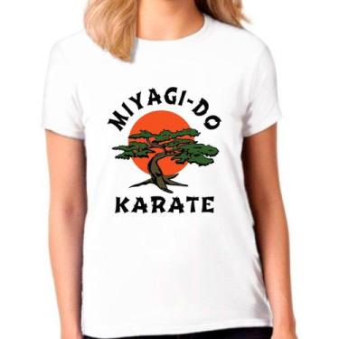 Imagem de Camiseta Feminina Branca Cobra Kai 03 - DESIGN CAMISETAS, Branco, G