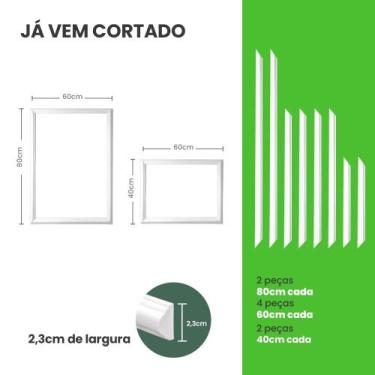 Imagem de Rodameio Boiserie Adesivo Kit Cortado Porta 60x80 E 60x40 Modelo RM61 