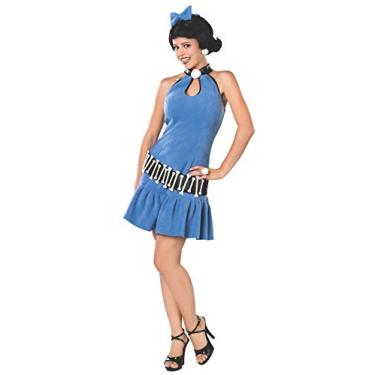 Imagem de Rubie's Women's The Flintstone's Fuller Cut Betty Rubble Costume, Blue, Medium