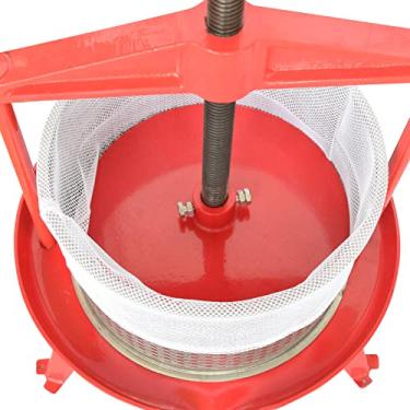 Imagem de Sacos de malha reutilizáveis para prensa de vinho de frutas de 2,38 galas/9,5 litros, pacote com 2 sacos de filtro laváveis para coar alimentos/nozes/leite/suco de vinho de fruta