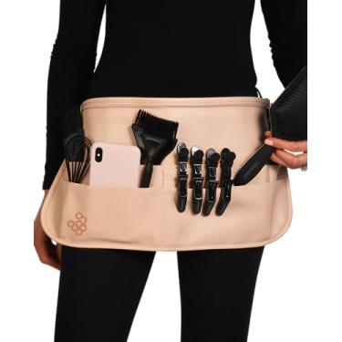 Imagem de FRAMAR Cinto de salão hipster – cinto de cabeleireiro, cinto de cabeleireiro, aventais de salão para cabeleireiro, coldre de cabeleireiro, cinto de pincel de maquiagem profissional, cintura de