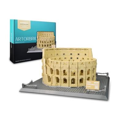Imagem de ArtorBricks Architectural The Roman Colosseum Building Grande Coleção Kit de Modelo e Presente para Adultos (1758 peças)