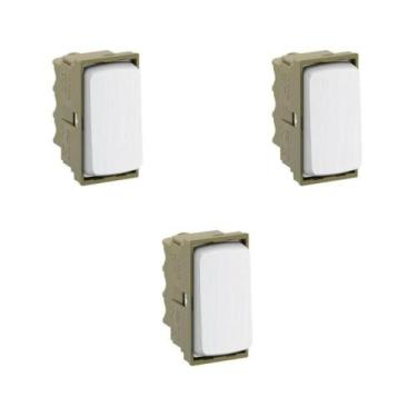 Imagem de Kit 3 Mod Interruptor Intermediário Branco ZeffiaPial 680152 - Pial Le