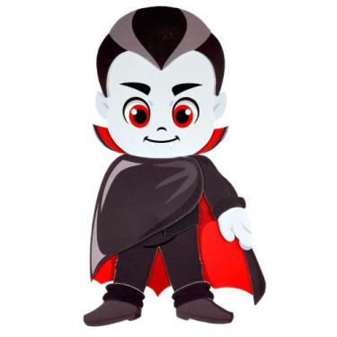 Imagem de Painel Decorativo Halloween Vampiro em EVA - 54cm x 32cm - Piffer