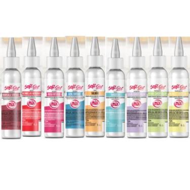 Imagem de Kit 9 Soft Gel Corante Para Pasta Americana Chantilly Glacê - Mix