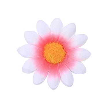 Imagem de Flor Artificial de Tecido de Margarida Gerbera, 11 Cores 100 Peças Em Forma de Margarida Delicada Real para Decoração de Festa de Casamento Artesanato Faça você Mesmo (luz rosa)