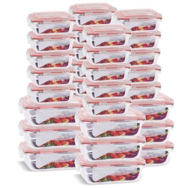 Imagem de Conjunto 12 Potes Vidro Herméticos 640ml + 20 Potes 370ml - U4home