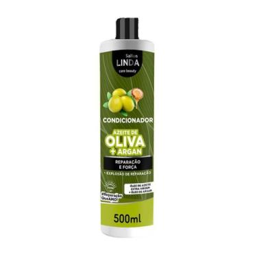 Imagem de Condicionador Azeite de Oliva + Argan Sallon Linda 500ml
