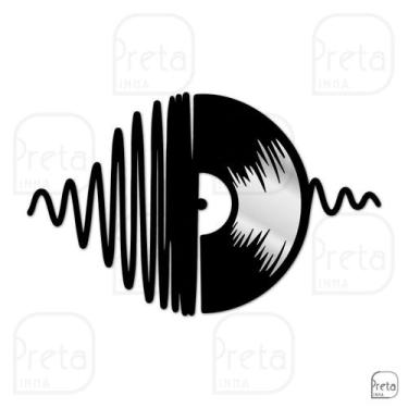 Imagem de Escultura de Parede Decorativo Musica Disco de Vinil 60x37cm - Linha P