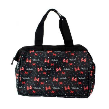 Imagem de Bolsa Térmica Preta Minnie 24x13x36cm Disney - Taimes