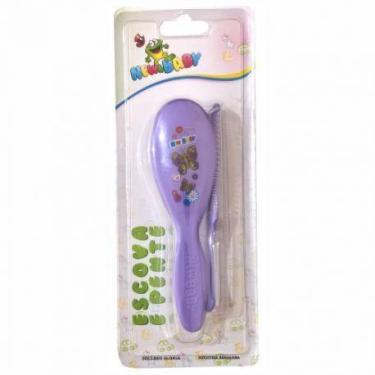 Imagem de Kit com 5 Escova e Pente de Cabelo Bebê - New Baby