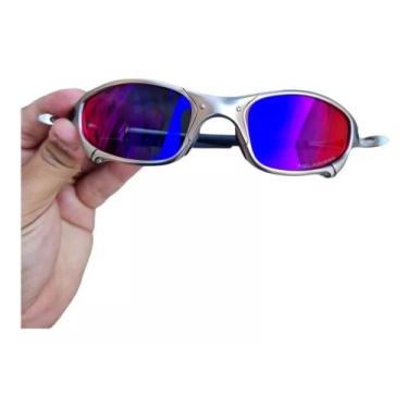 Imagem de Oculos De Sol Juliet Plasma Lente Tanzanite Polarizadas X-Metal Pinado