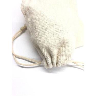 Imagem de Kit 70 Saco De Algodão Cru Liso Ecológico Sustantável - oem
