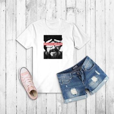 Imagem de Camiseta raul seixas- maluco beleza- baby look e unissex - KOUPES, P B