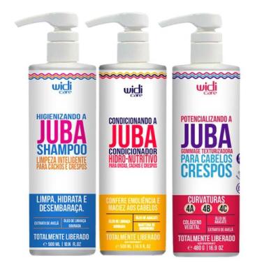 Imagem de Kit Juba Widi Care Cabelo Crespo Shampoo + Condicionador + Potencializ