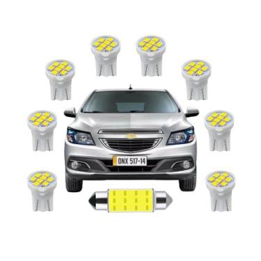 Imagem de Kit Lâmpada led Chevrolet Ônix 2021 a 2023 Teto Ré Placa Farolete Cort