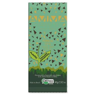Imagem de Chocolate Orgânico 75% Cacau com Nibs Nibirus Amma 80g