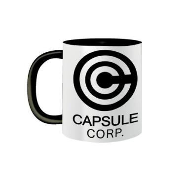 Imagem de Caneca de Porcelana Capsule Corp Dragon Ball Goku e Bulma - VilelaGG