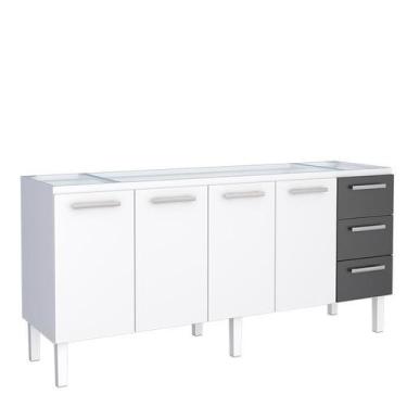 Imagem de Gabinete de Pia 200 Vênus Flat 3G Cozimax Branco/Preto