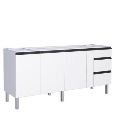 Imagem de Gabinete de Aço Para Pia 200 Gaia 3G Flat Cozimax Branco