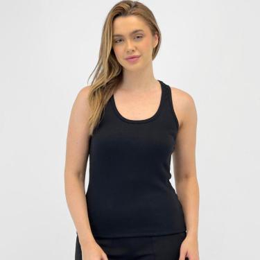 Imagem de Blusa Beagle Regata Básica Canelada Feminina-Feminino