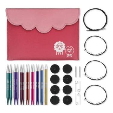 Imagem de Kit de Agulhas Circulares Intercambiáveis para Tricô - Zing Deluxe - 47424 - Knitpro