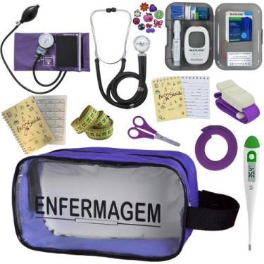 Imagem de Kit Enfermagem Completo Top + Medidor Glicose  - PREMIUM, P.A. MED, IN