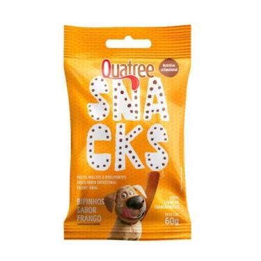 Imagem de Petisco Quatree Snacks Bifinhos Sabor Frango 60g para Cães - GRANVITA