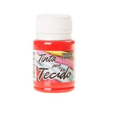 Imagem de Tinta para Tecido Tons Escuros 37ml True Colors, VERMELHO ESCARLATE