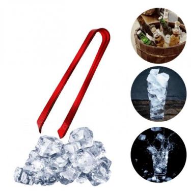 Imagem de Pegador De Gelo Acrílico Cristal Doces E Saladas Vermelho AP1017VM - P
