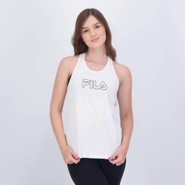 Imagem de Regata Fila Basic II Feminina Preta e Branca, GG