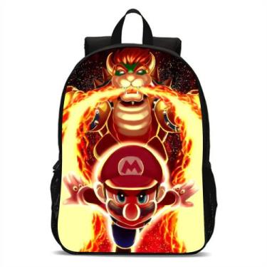 Imagem de Mochila Infantil Bolsa Escolar Super Mario Volta As Aulas - Broome, Sp