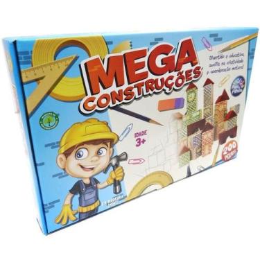 Imagem de Brinquedo para montar mega construcoes 200 pecas pais e filhos