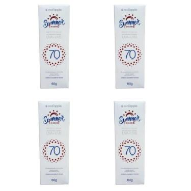 Imagem de Kit 4x Protetor Solar Facial Summer FPS 70 60ml - Red - RED APPLE