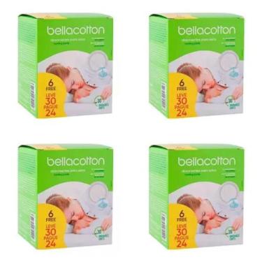 Imagem de KIT 4 Absorventes Para Seios Bellacotton Leve 30 Pague 24 Und
