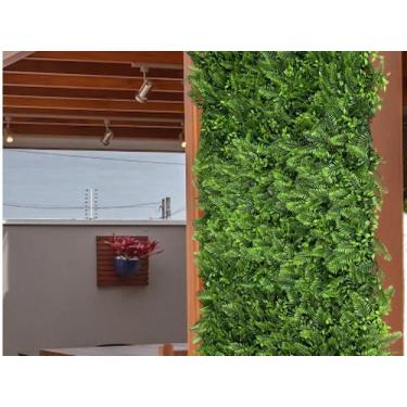 Imagem de 24 Placas Decorativas de Plantas Artificiais Painel Realista 3D Verde 