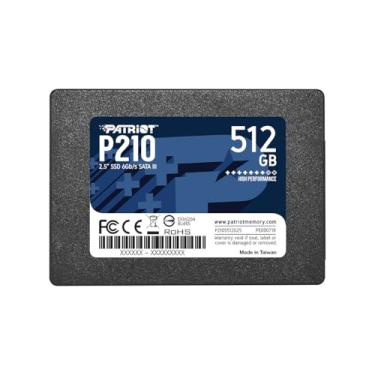 Imagem de Patriot Memory SSD P210 512GB 2,5" SATA 3 -P210S512G25, Preto