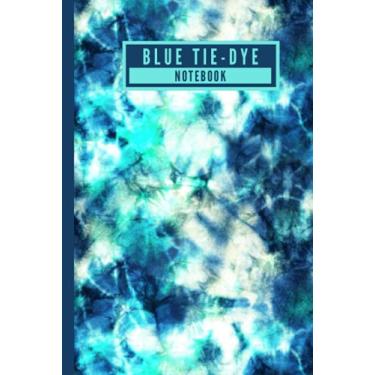 Imagem de Blue Tie Dye - Notebook: Beautiful Trendy Blue Tie Dye Abstract Design College Ruled Hardcover Notebook for Office Work & School/College Students - [120 Pages, 6X9 Inches, Matte Finish Cover]