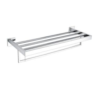 Imagem de Conjunto de ferragens para banheiro, acessórios para banheiro prateados, suporte para papel higiênico, gancho para parede, barra para toalhas, cabide para roupão, aço inoxidável, porta-toalhas de