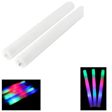 Imagem de Bastão Espuma de Led 39cm 3 Funções - Verde/ul/Vermelho - Bella