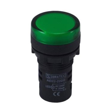 Imagem de Sinaleiro Para Painel em LED - Tamanho de 22mm AD22-G2 Verde em 24Vcc/Vca