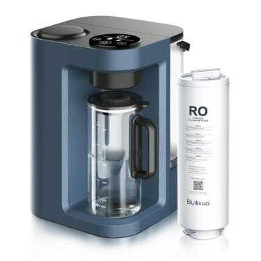 Imagem de Filtro de Água de Bancada sem Instalação 1,2L com Osmose Reversa de 5 Estágios de Purificação, 110V Bluevua, Azul