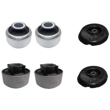 Imagem de KIT 4 BUCHAS DA BANDEJA + PAR COXIM AMORTECEDOR DIANTEIRO C3 2012 A 2021