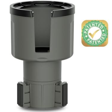 Imagem de Swigzy Adaptador expansor de suporte de copo de carro (ajustável) - comporta Hydro Flask, Yeti, Nalgene, garrafas grandes de 32/1,134 g e bebidas grandes - cinza