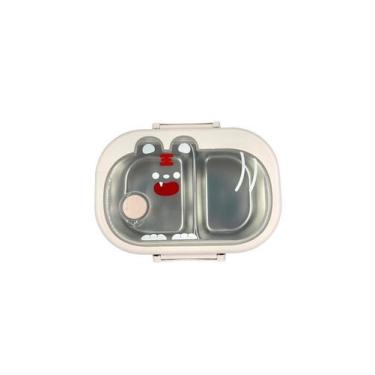 Imagem de 900ML Marmita Lancheira Térmico Pote Infantil 304 Aço Inoxidável Crian